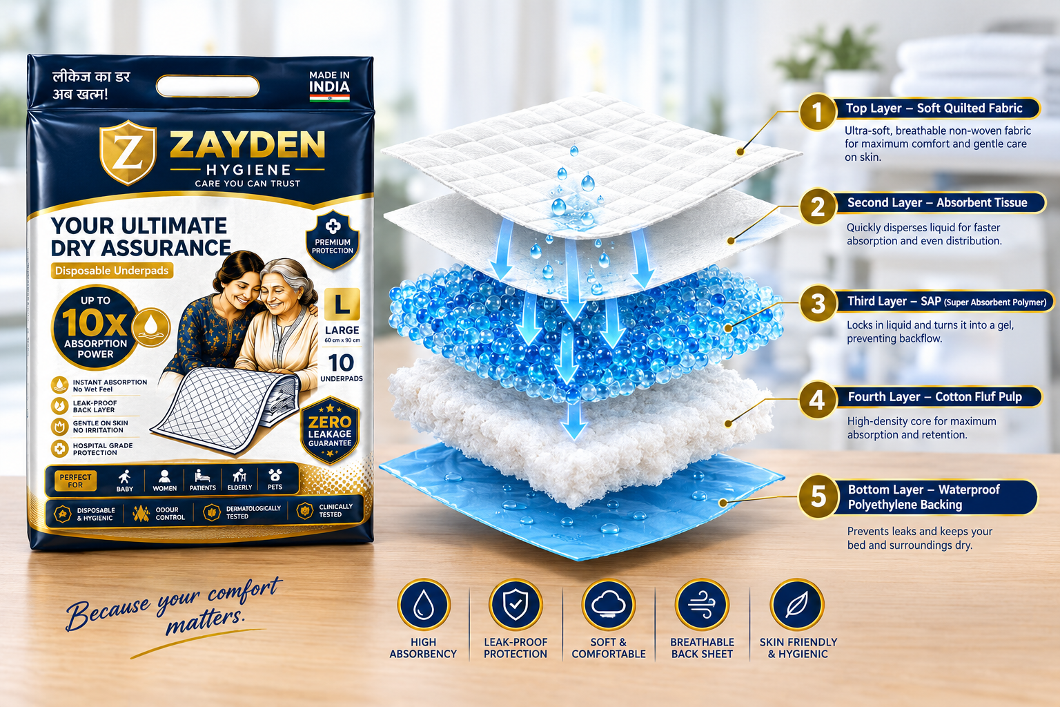 5 Layer Technology Exploded View